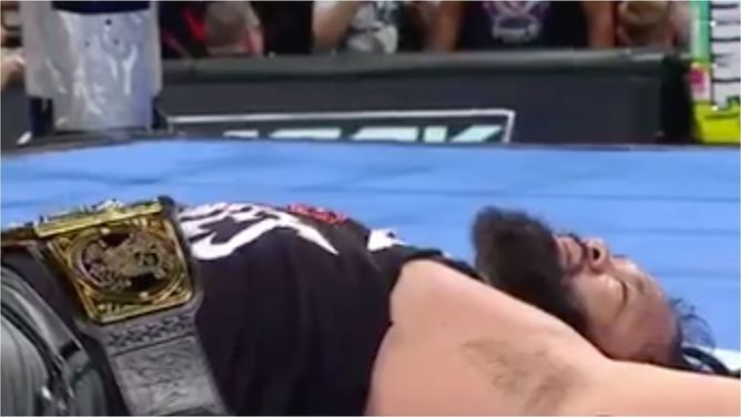 Jacob Fatu knocked out on WWE SmackDown