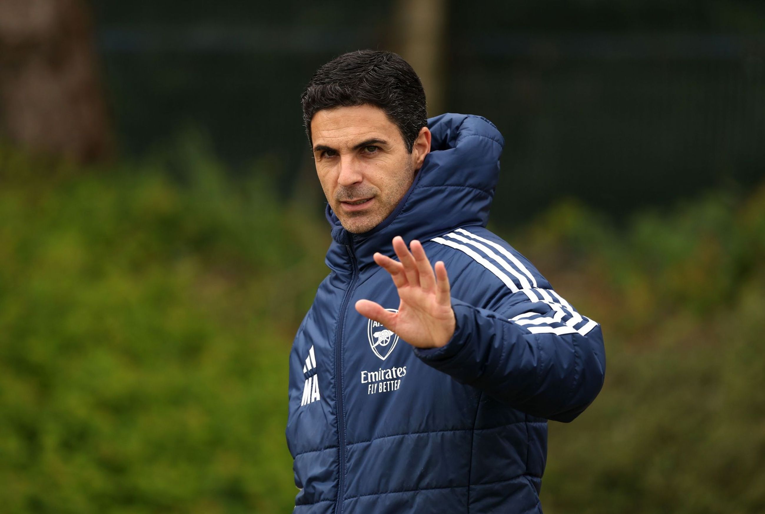 Arsenal FC Training Session And Press Conference - UEFA Champions League 2024/25 Semi Final Second Leg - Source: Getty