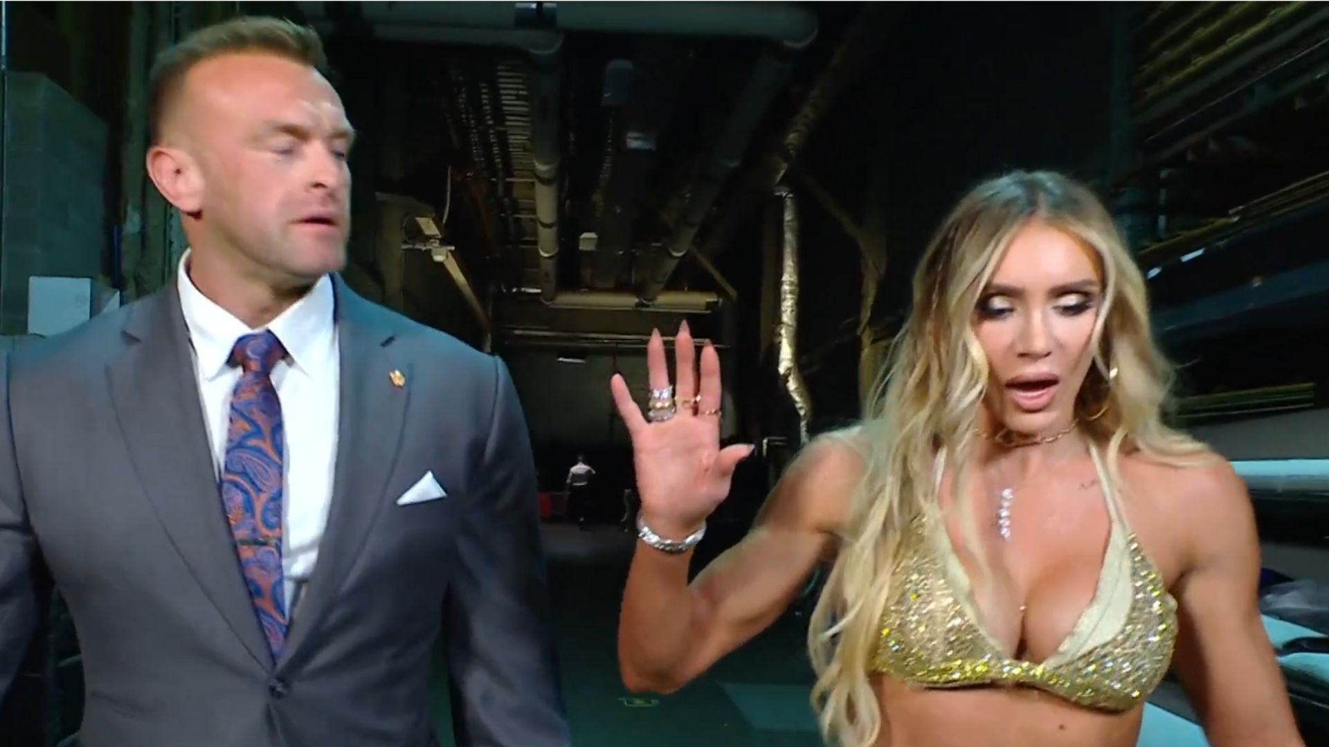 The star is less than happy (Credit: WWE on X)