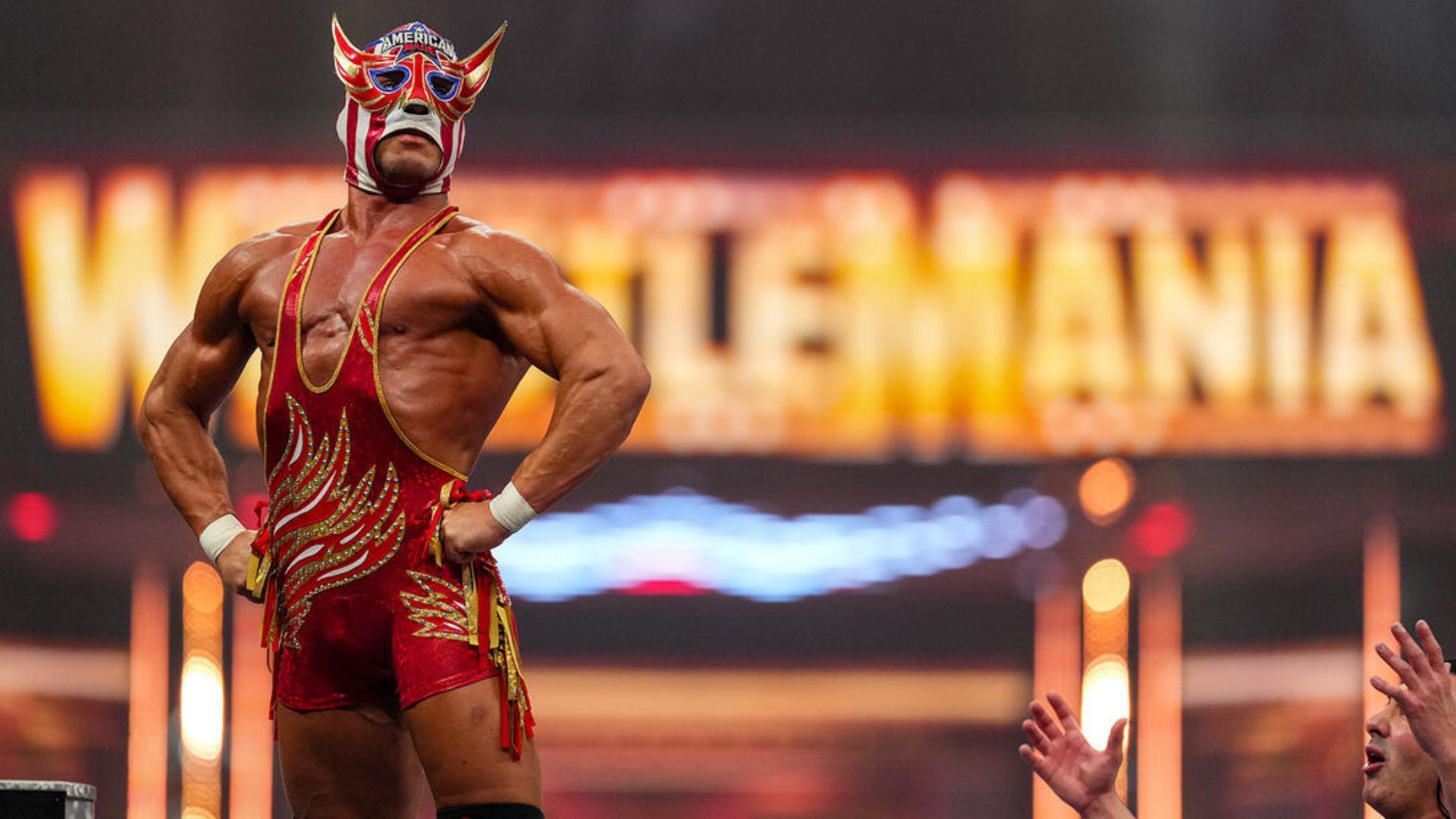 El Grande Americano at WrestleMania 41! [Image credit: WWE.com]