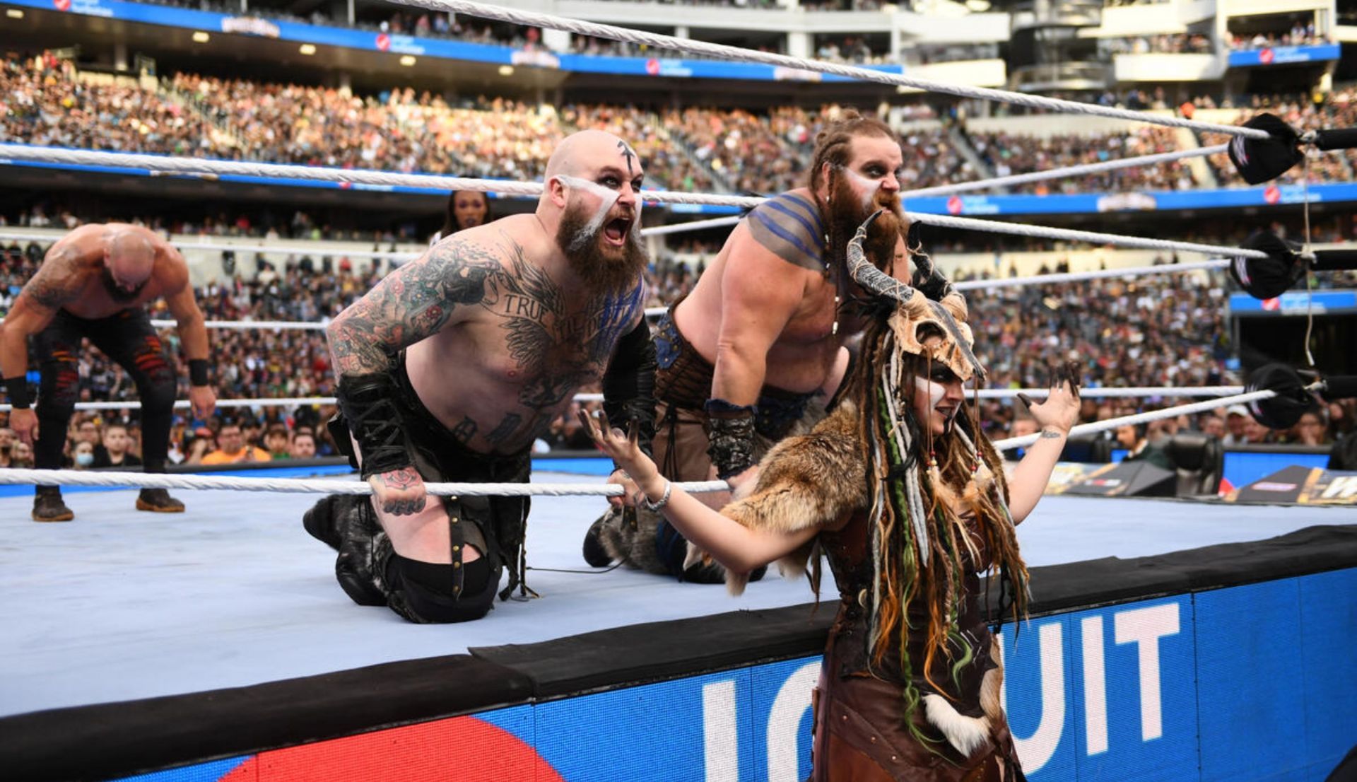 वॉर रेडर्स एंट्री के दौरान (Photo: WWE.com)
