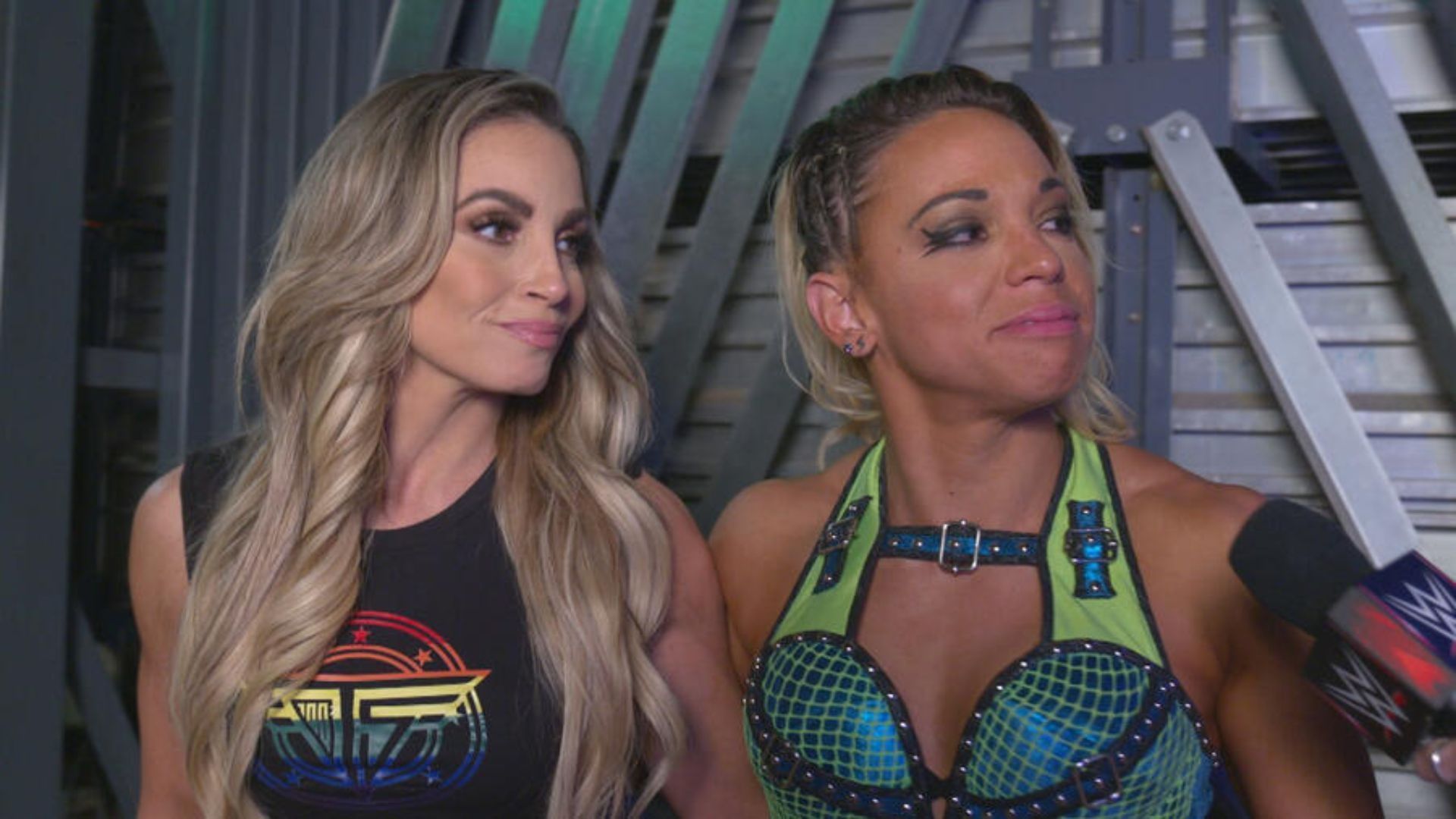 Trish Stratus (left), Zoey Stark (right) (Image Credits: WWE.com)
