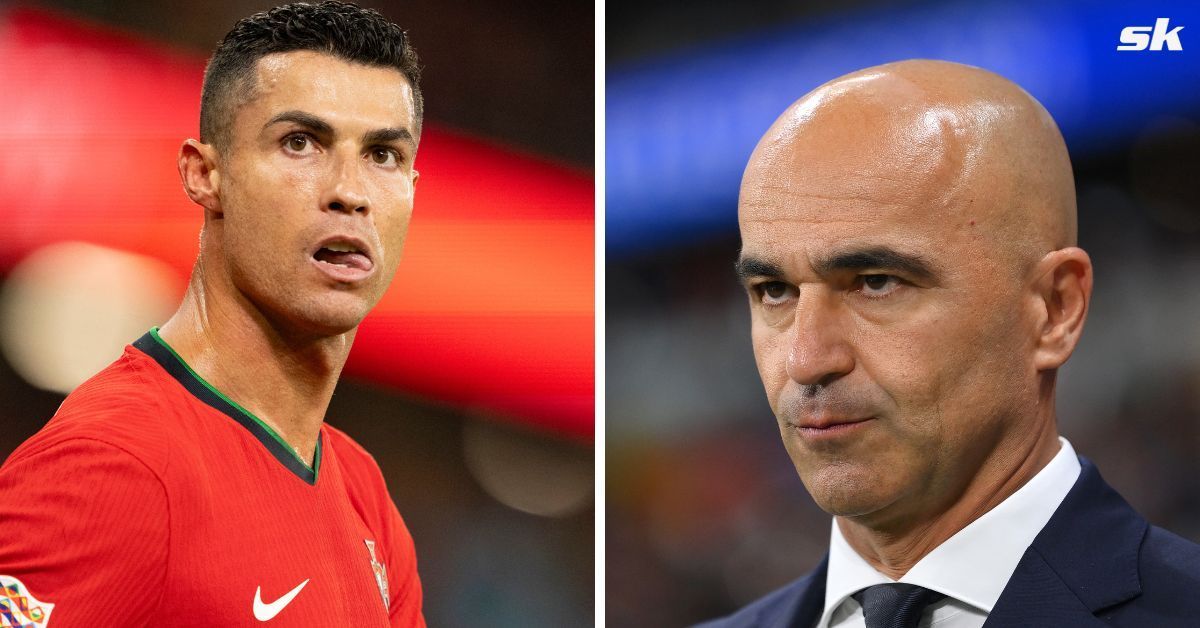 Cristiano Ronaldo (left) and Roberto Martinez (right)