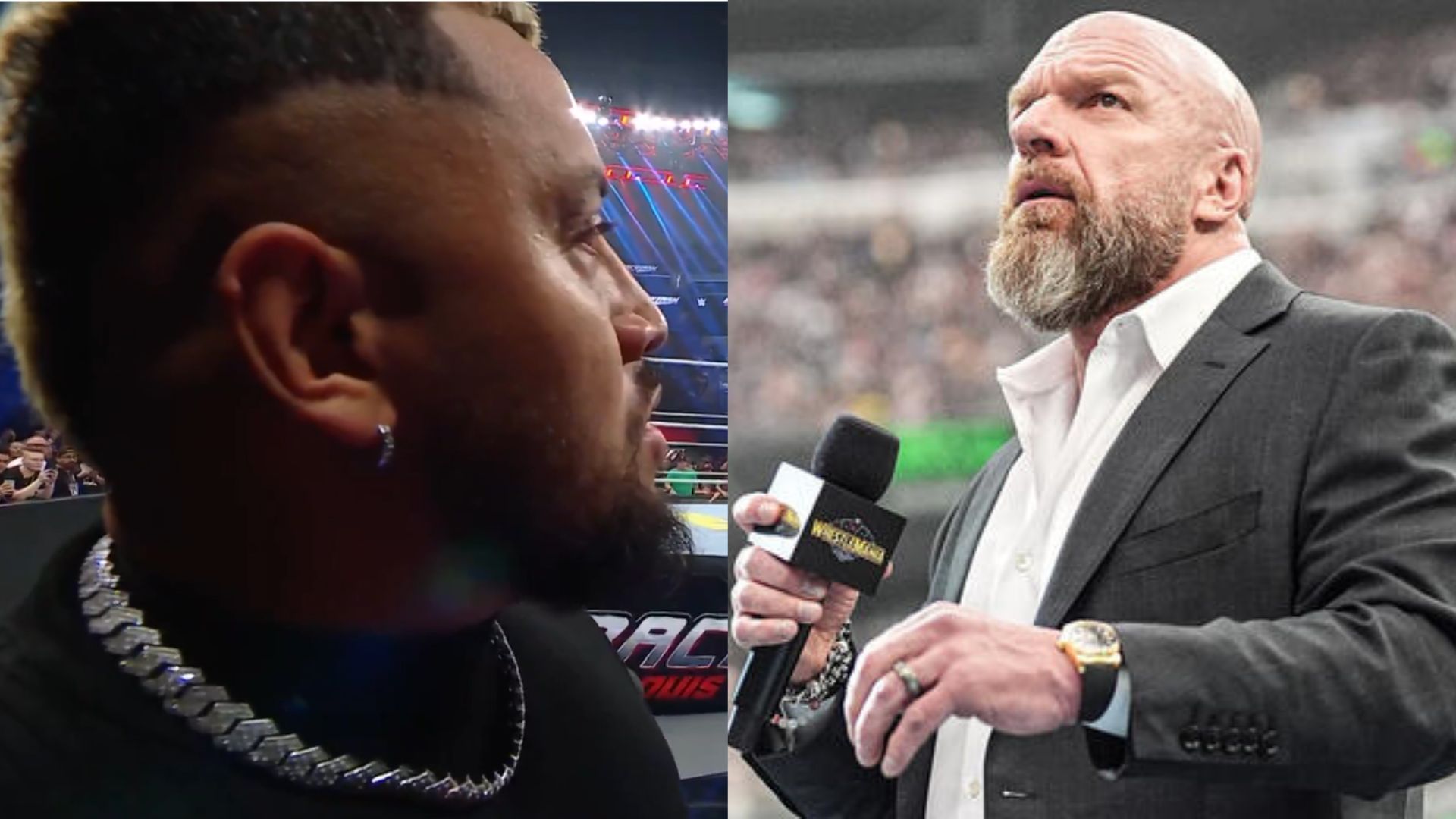 Solo Sikoa (left), Triple (right) (Image Credits: WWE on X, WWE.com)