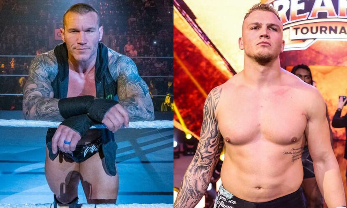 WWE superstar, Randy Orton (L) and NXT star Myles Borne (R). [Photo credit: WWE.com]