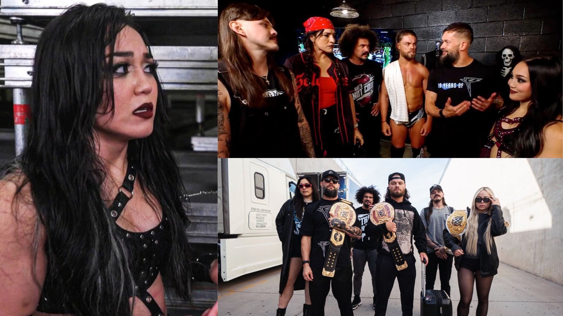Roxanne Perez and The Judgment Day (Image Credits: WWE.com and Liv Morgan on X)