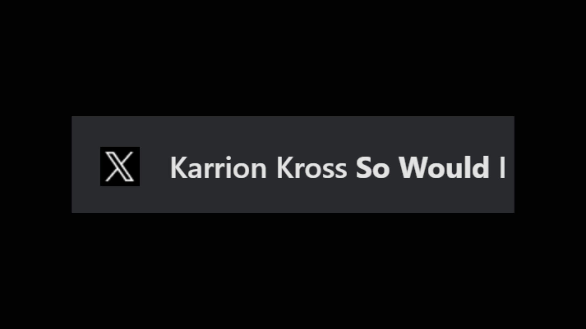 Karrion Kross&#039; original reply in the deleted tweet! [Image credit: X]