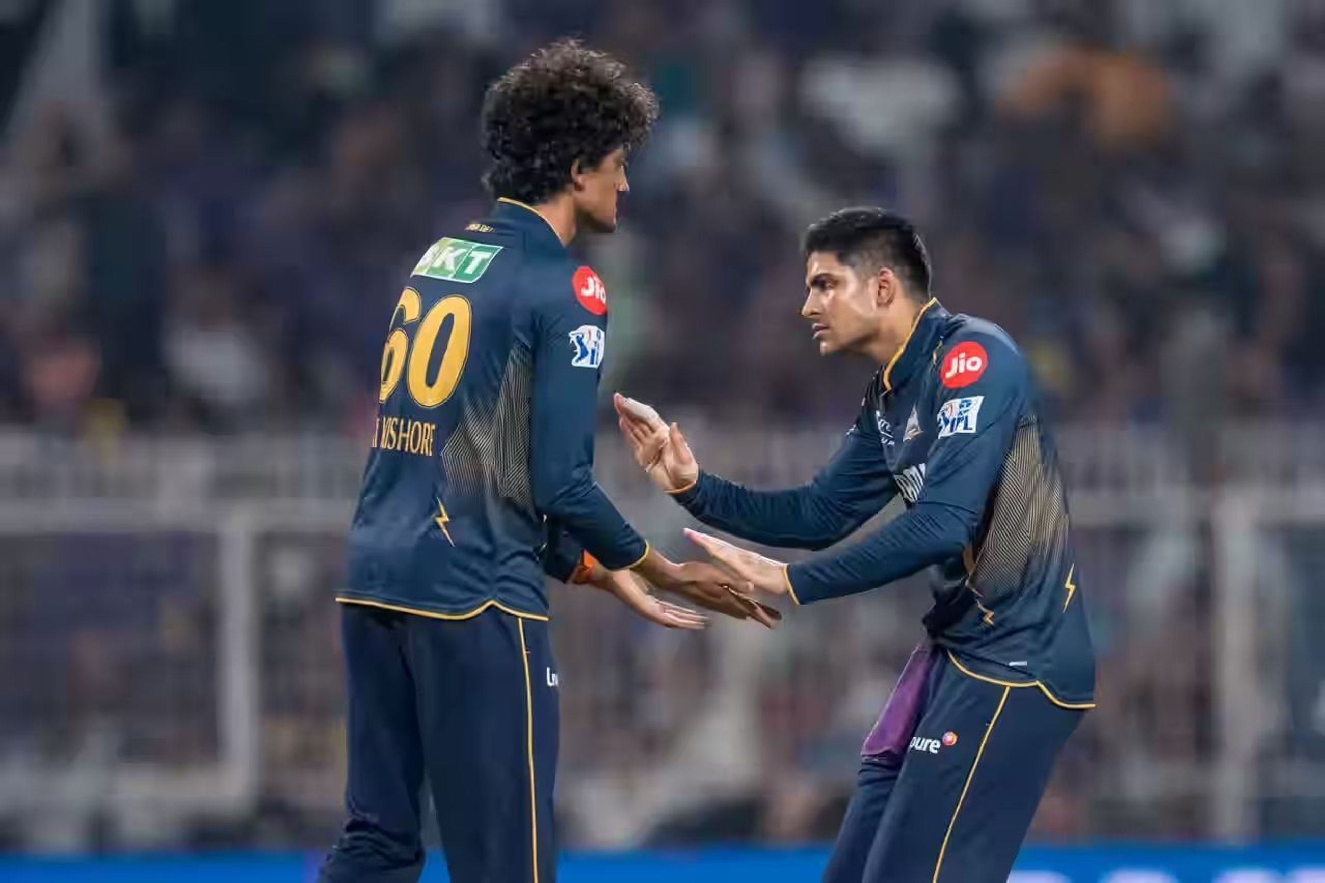 Sai Kishore (left) has been used sparingly with the ball in GT