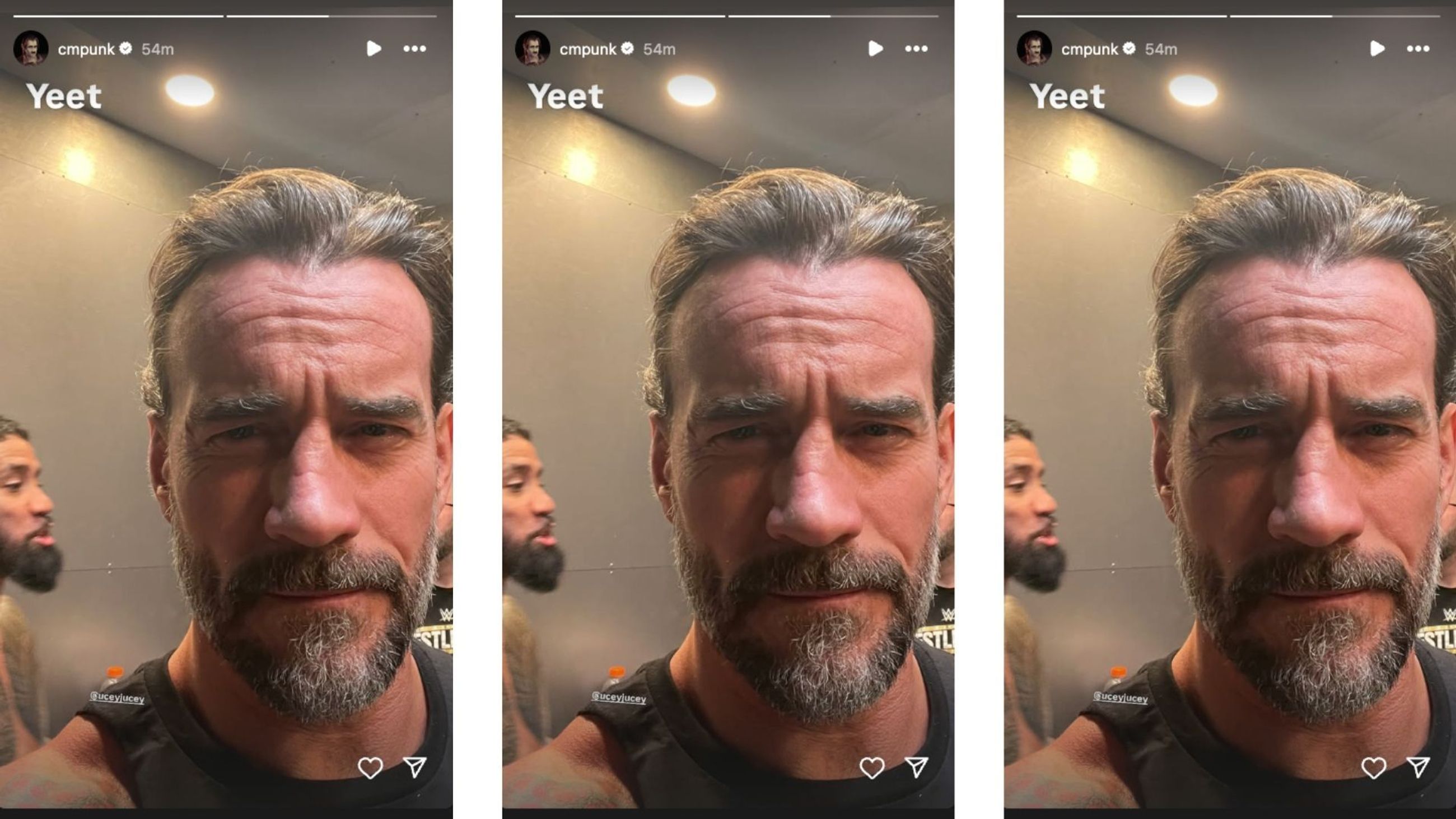 Punk returned during RAW last night. [Image credit: CM Punk on Instagram]