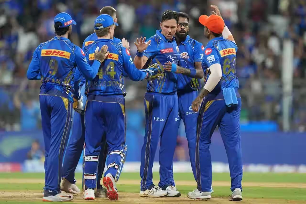 The Mumbai Indians are placed fourth on the IPL 2025 points table. [P/C: iplt20.com]