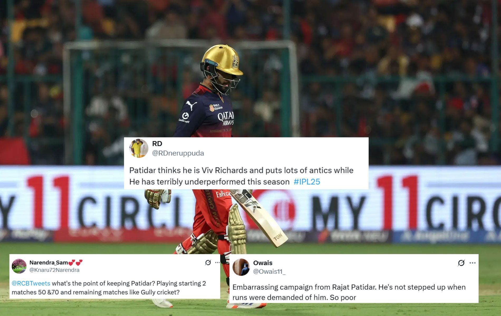 [Credit: Getty, @Owais11_, @Knaru72Narendra, @RDneruppuda X handles]