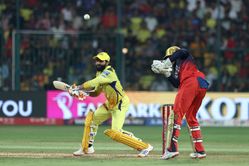 Ravindra Jadeja smashes a stunning 109 metre six off Lungi Ngidi full toss in RCB vs CSK IPL 2025 match [Watch]