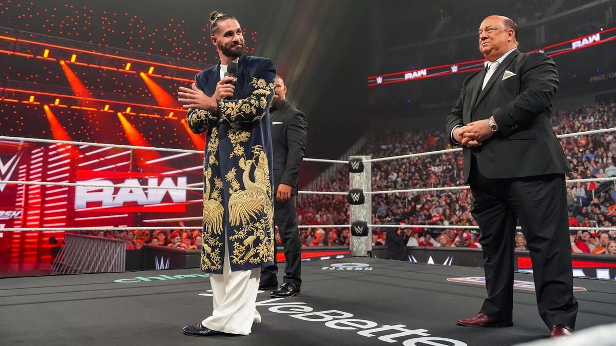 Bron Breakker, Seth Rollins, and Paul Heyman (Image Credits: WWE.com)
