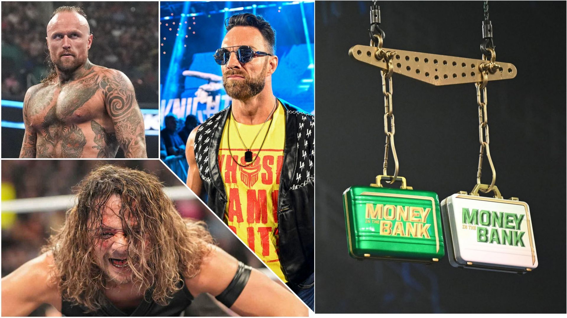Aleister Black, LA Knight and Shinsuke Nakamura