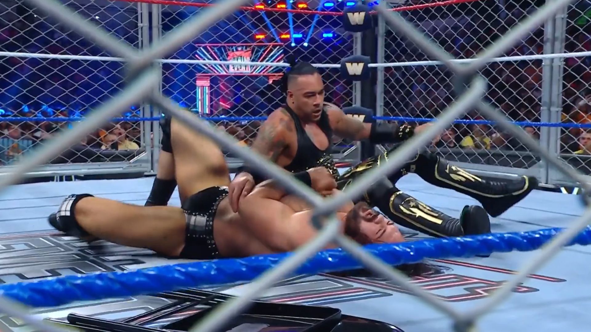 Damian Priest and Drew McIntyre at Saturday Night