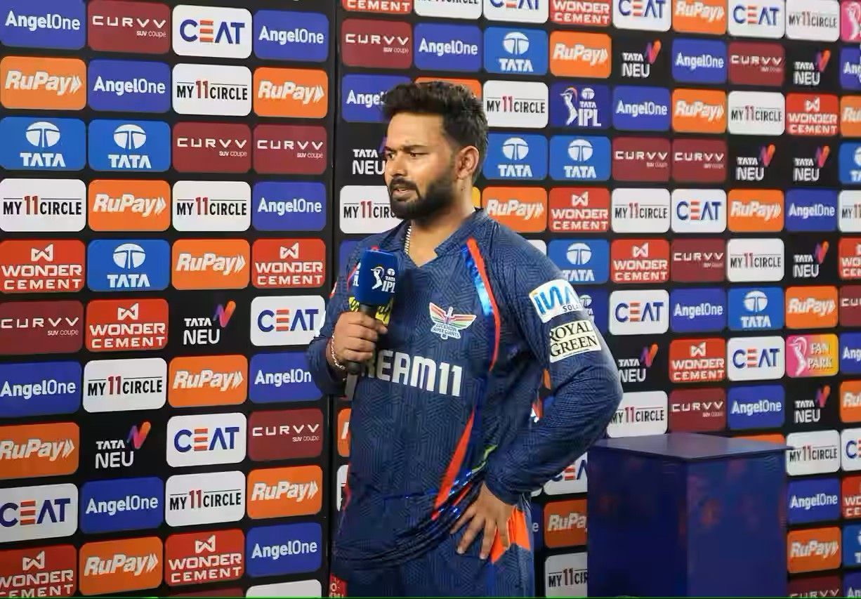 ऋषभ पंत मैच के बाद करते हुए (Photo Credit - IPLT20.COM)