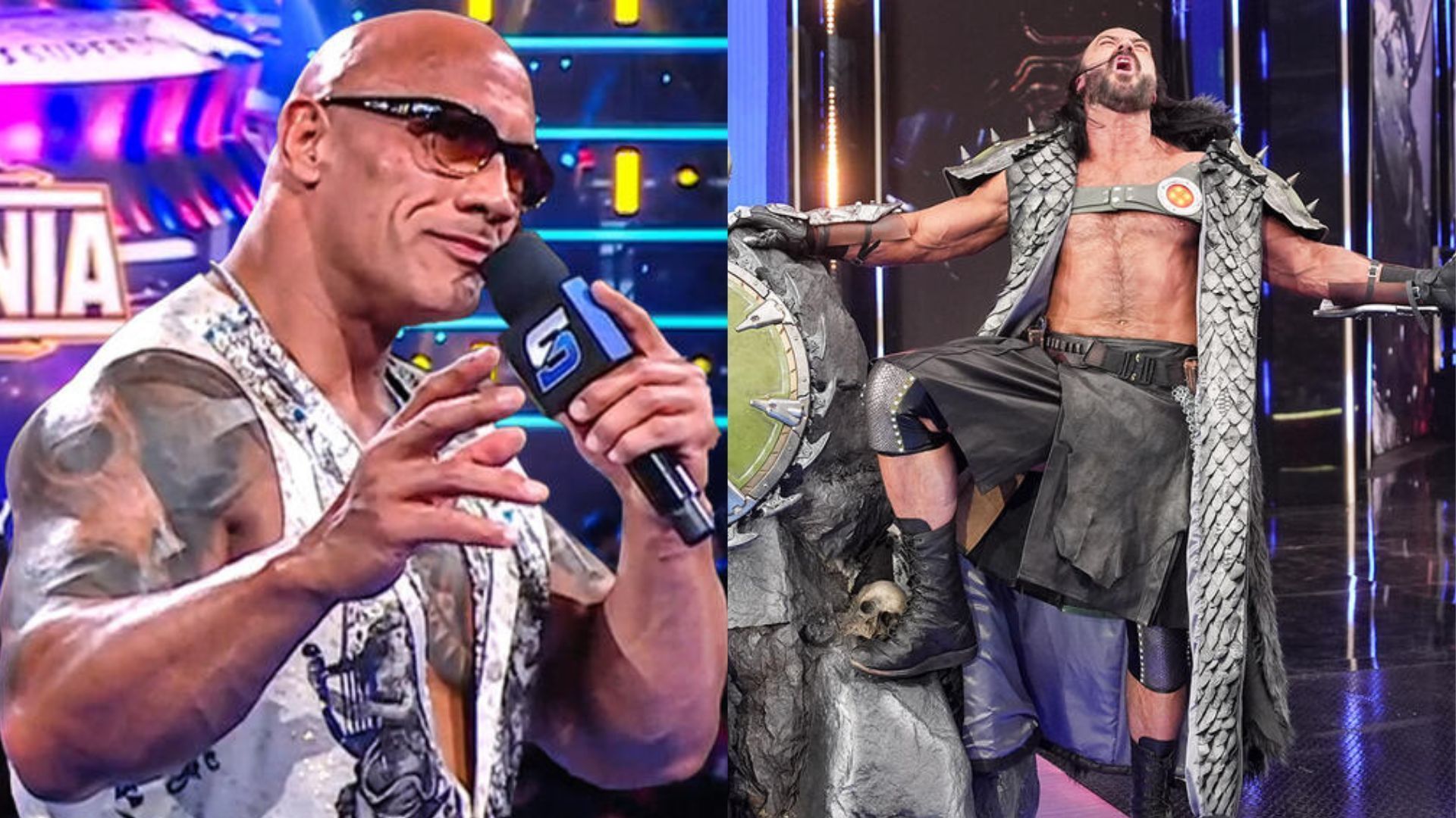 The Rock and Drew McIntyre (Image Credits: WWE.com)