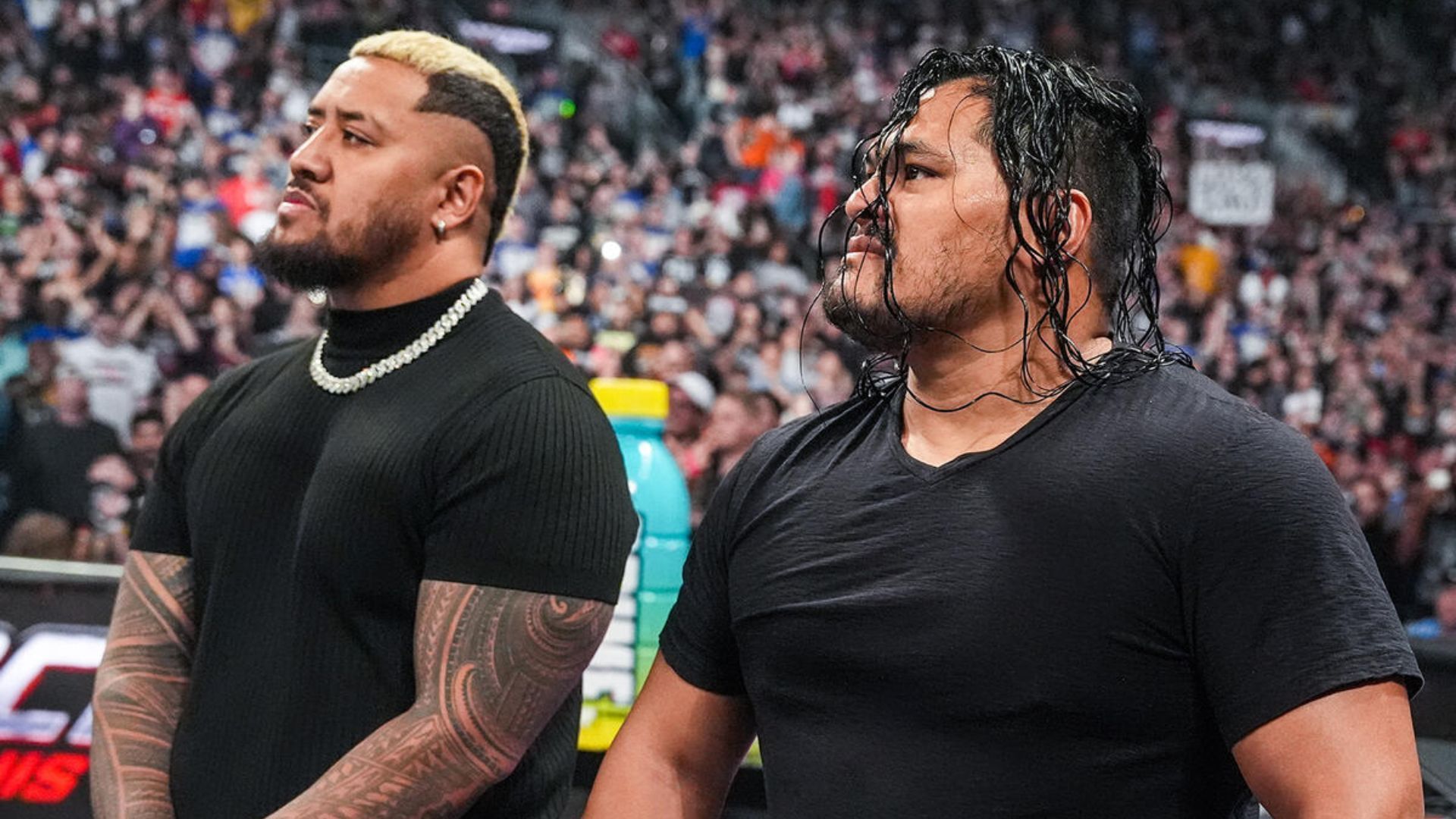 Solo Sikoa and Jacob Fatu at WWE Backlash. (Photo: WWE.com)