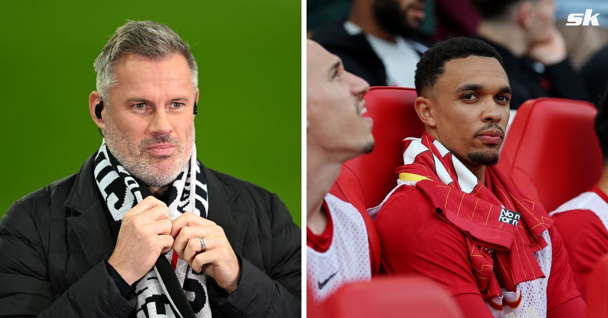 Liverpool legend Jamie Carragher (left) and Trent Alexander-Arnold