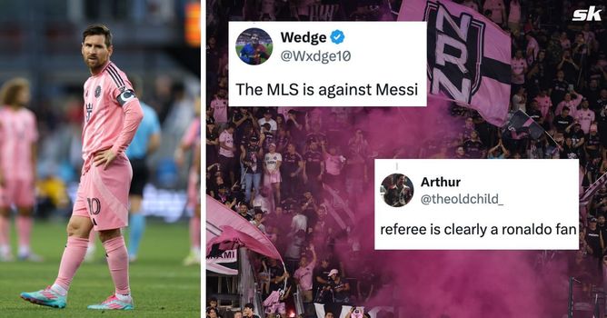 "Referee is clearly a Ronaldo fan", "MLS is against Messi" - Fans hit out at controversial decision during Inter Miami's 3-3 draw vs San Jose