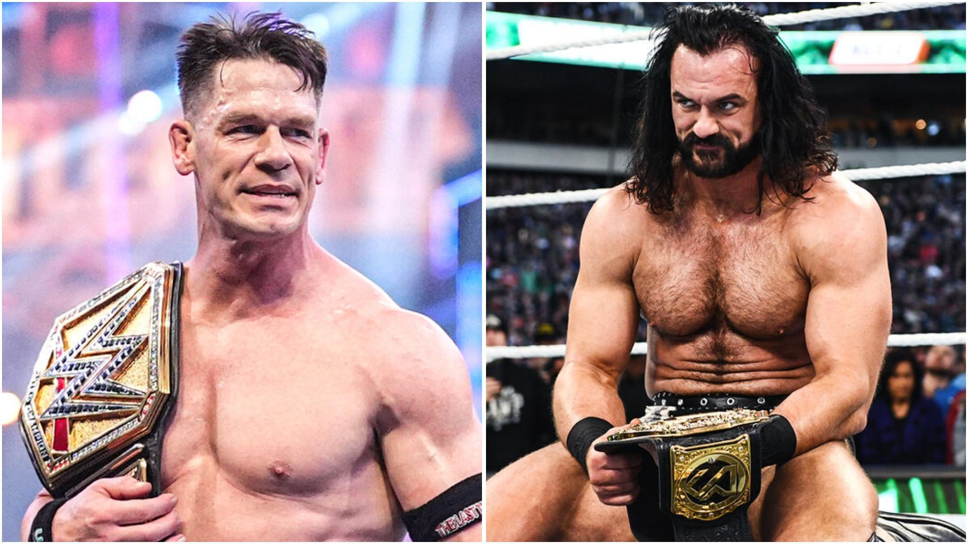 John Cena and Drew McIntyre. (Photos: WWE.com)