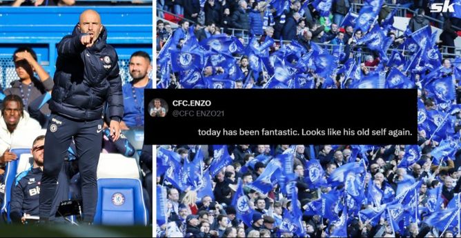 "This is the guy I fell in love with", "Looks like his old self again" - Fans hail Chelsea star after 3-1 win over Liverpool