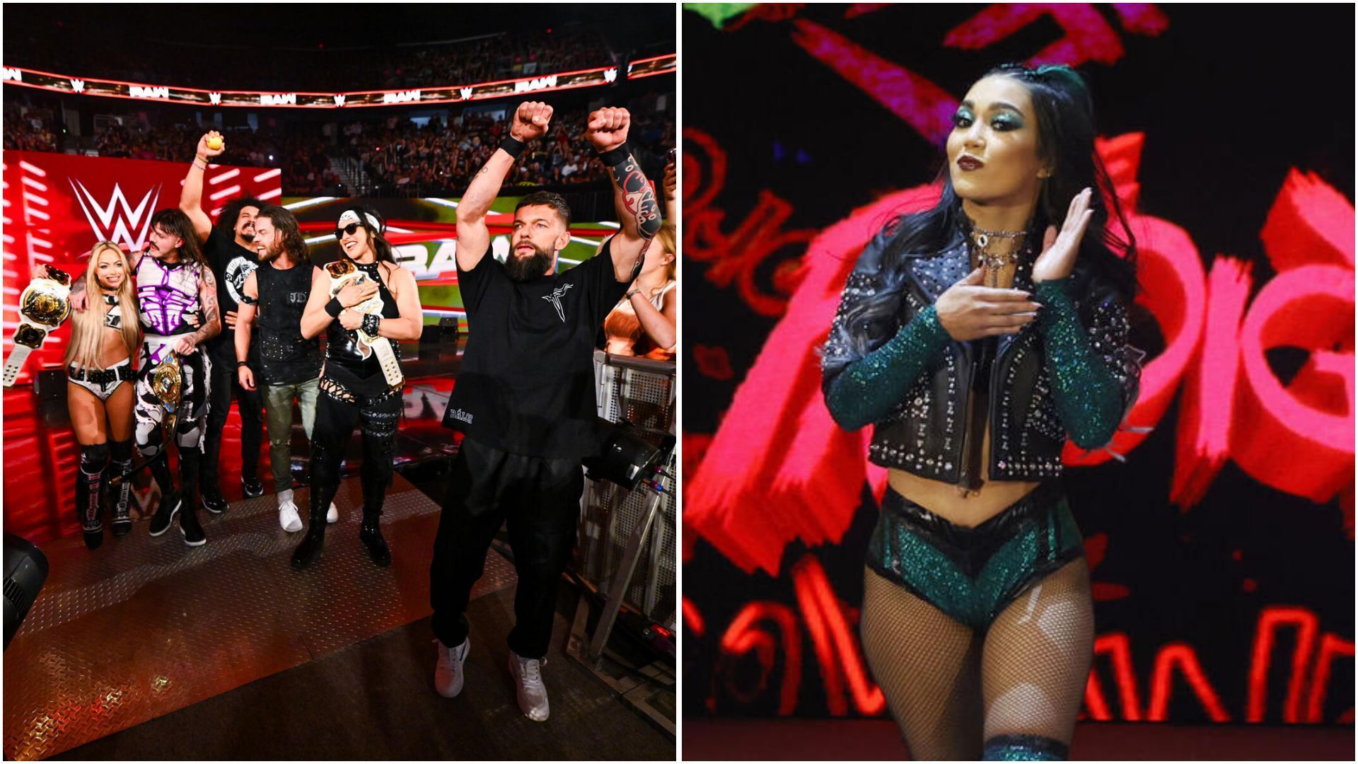 Judgment Day and Roxanne Perez. (Photos: WWE.com)
