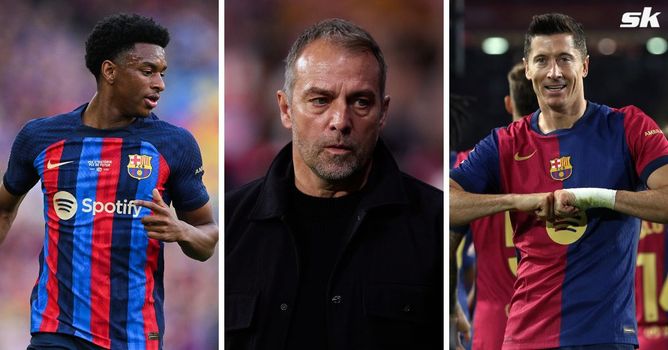 Barcelona coach Hansi Flick provides injury update on Robert Lewandowski and Alejandro Balde ahead of Real Valladolid clash