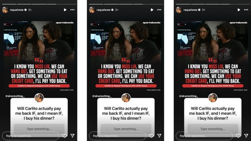 Rodriguez asked an interesting question following RAW. [Image credit: Raquel Rodriguez's Instagram story]