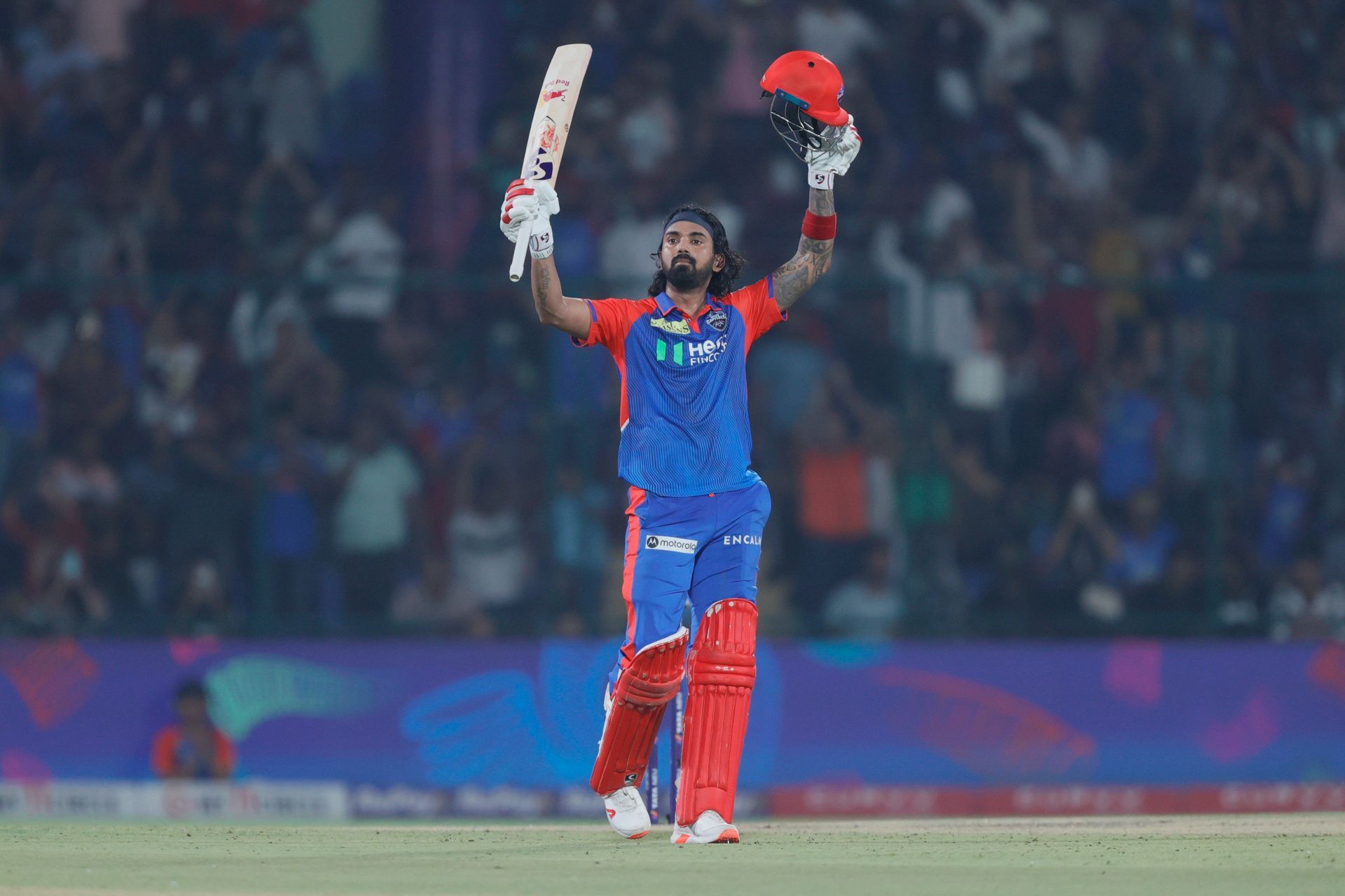 KL Rahul after scoring century in DC vs GT IPL 2025 match. (Image: IPL/X)