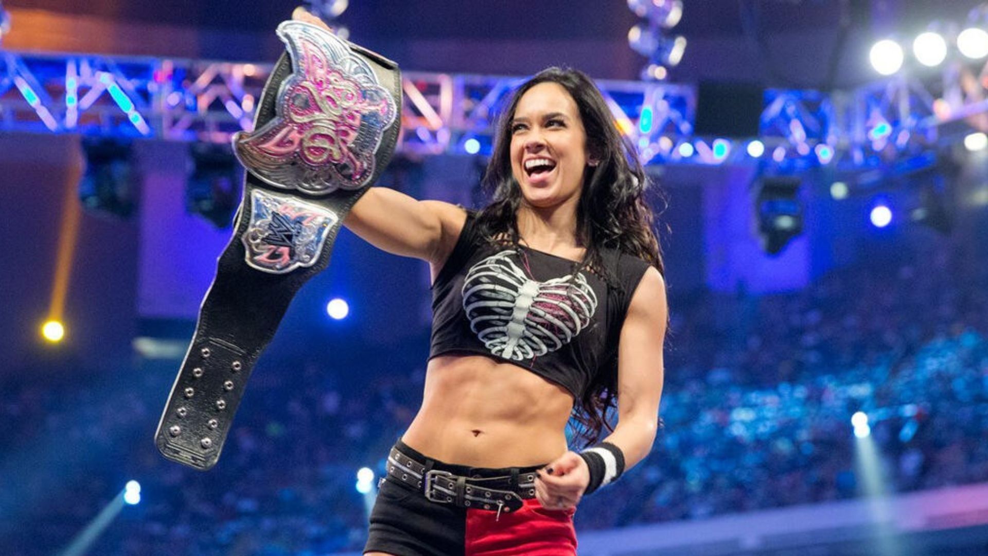 Lee is a former Divas Champion. [Image credit: WWE.com]