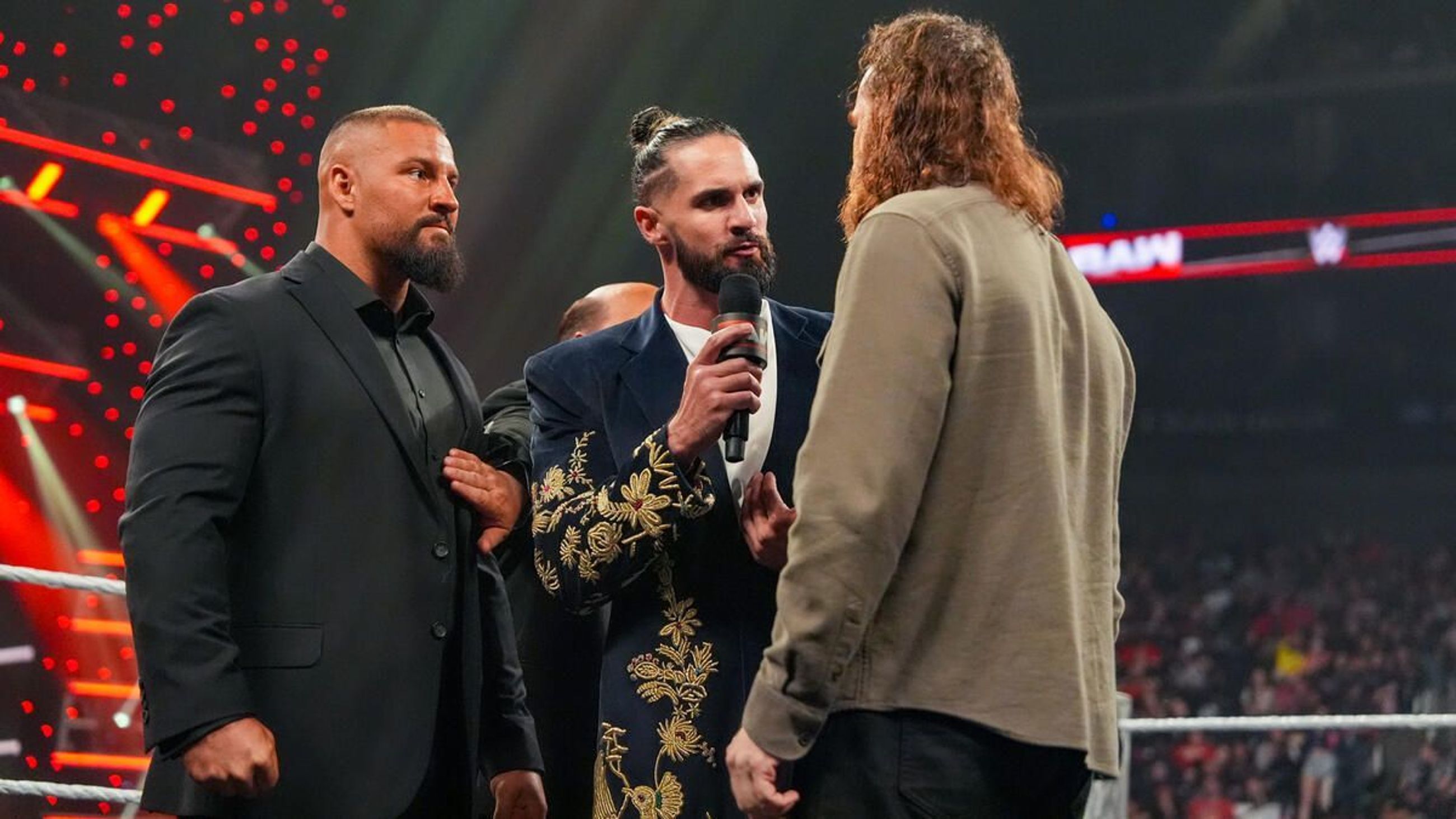 Sami Zayn, Seth Rollins, Bron Breakker, Paul Heyman, WWE Raw