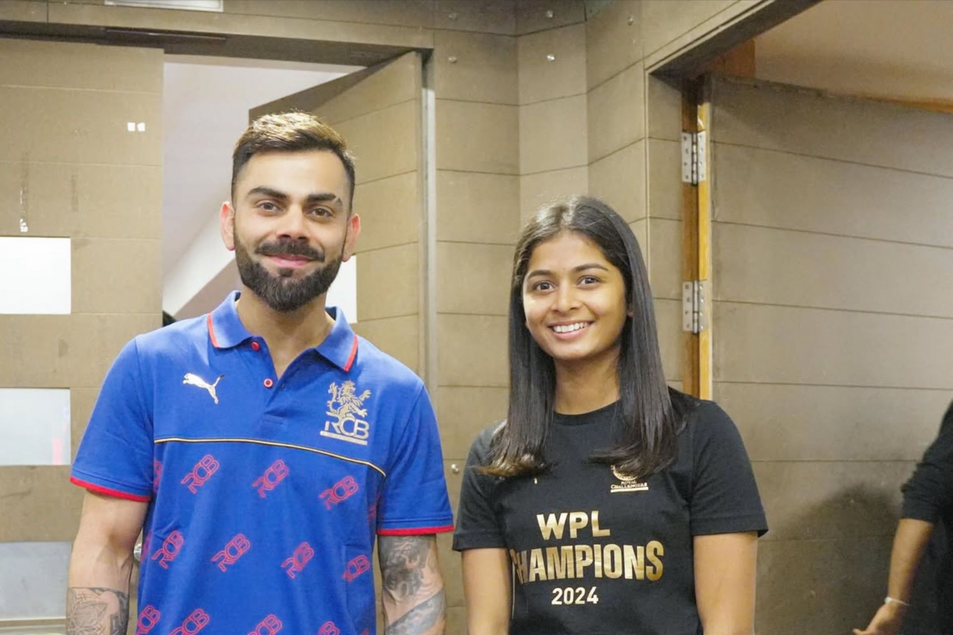 Virat Kohli and Shreyanka Patil (Image via Instagram-@shreyanka_patil31)