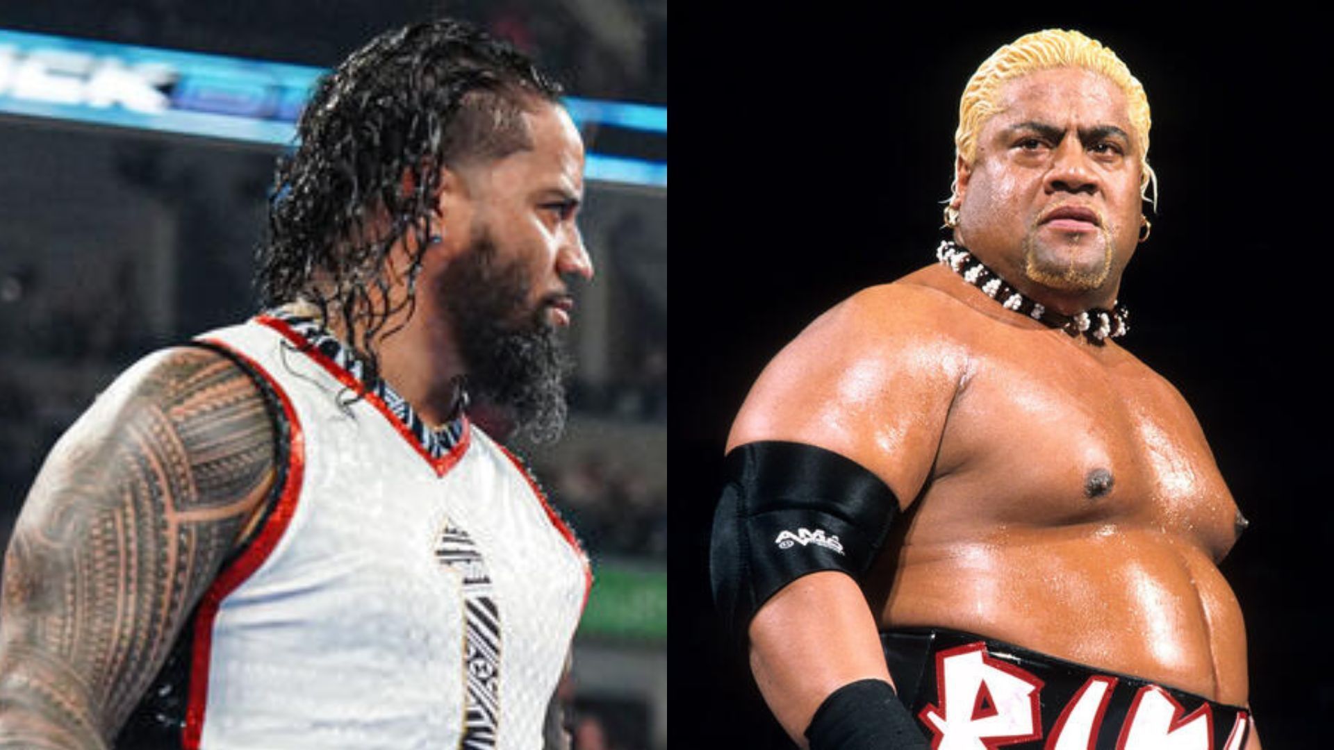 Jimmy Uso (left), Rikishi (right) (Image Credits: WWE.com)
