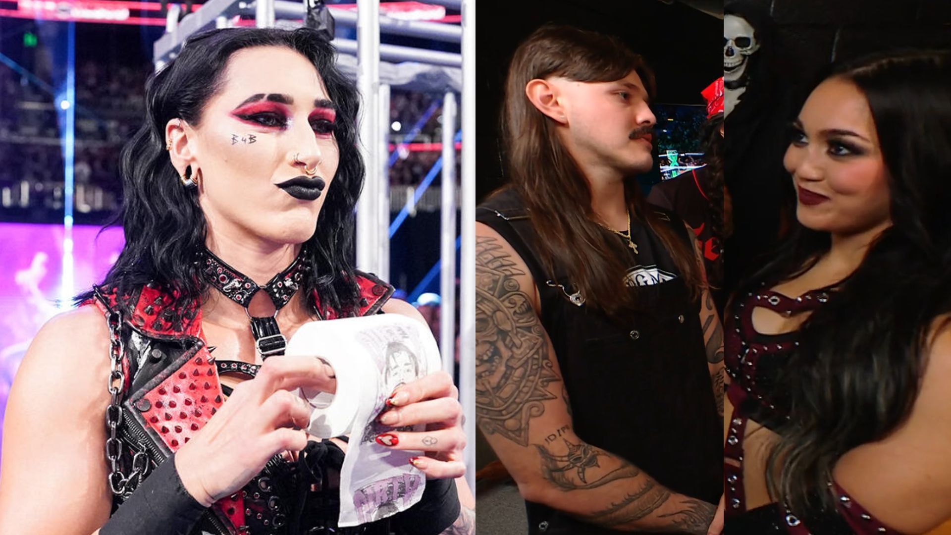 Rhea Ripley reacts to Roxanne and Dominik Mysterio segment! [Images from WWE.com]