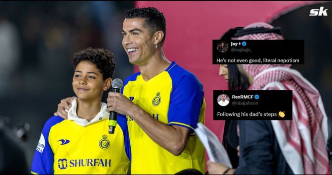 "Nepotism at its best", "Following his dad’s steps" - Fans provide mixed reaction as Cristiano Ronaldo's son called up to Portugal U15 team