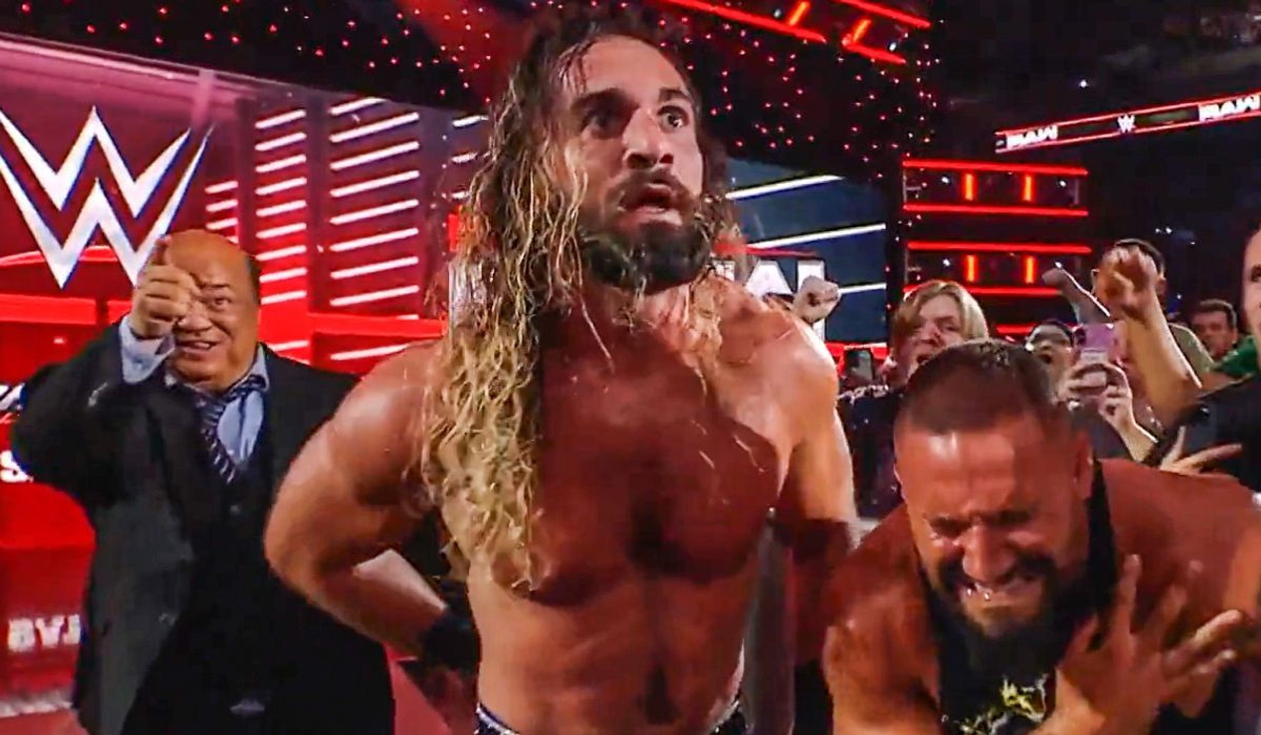 Seth Rollins failed to win the World title from Jey Uso. [Image credits: WWE on X]