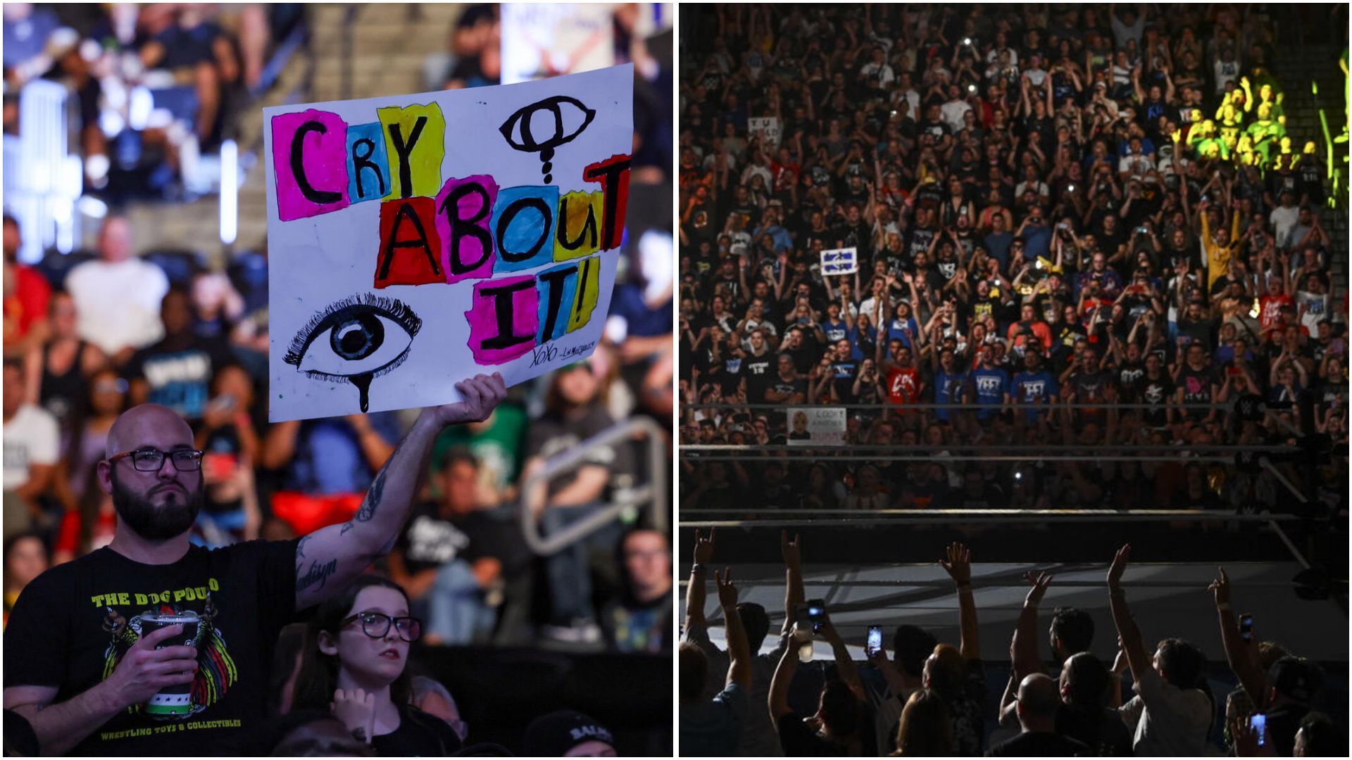 WWE fans are not afraid to speak their minds on social media. (Photos: WWE.com)