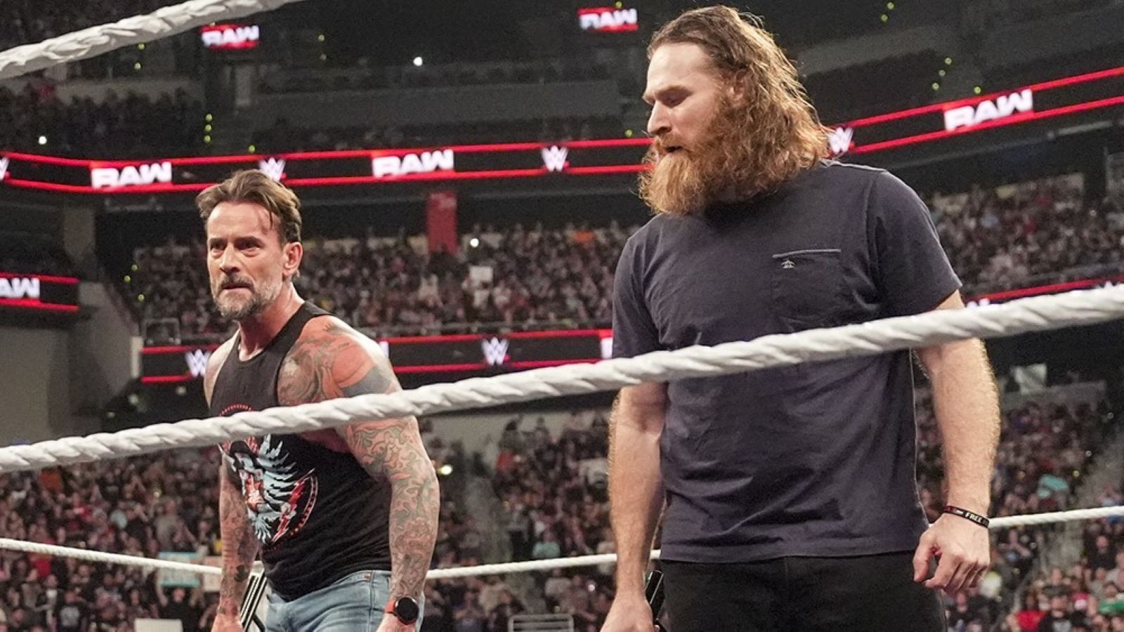 CM Punk joined forces with Sami Zayn (Image via WWE.com)