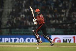 Abhishek Sharma's whirlwind 17-ball 34 ends as he flicks a nothing delivery from Lungi Ngidi to a fielder in RCB vs SRH IPL 2025 match