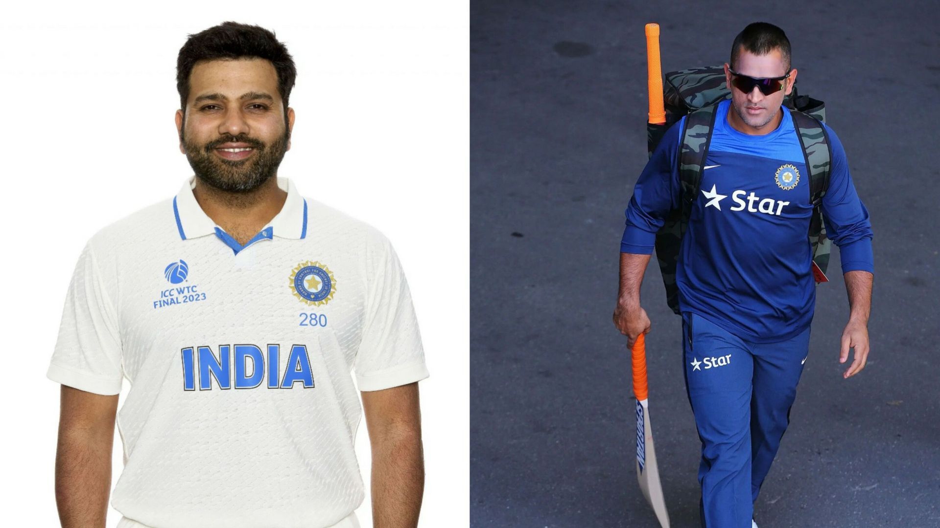 Rohit Sharma and MS Dhoni