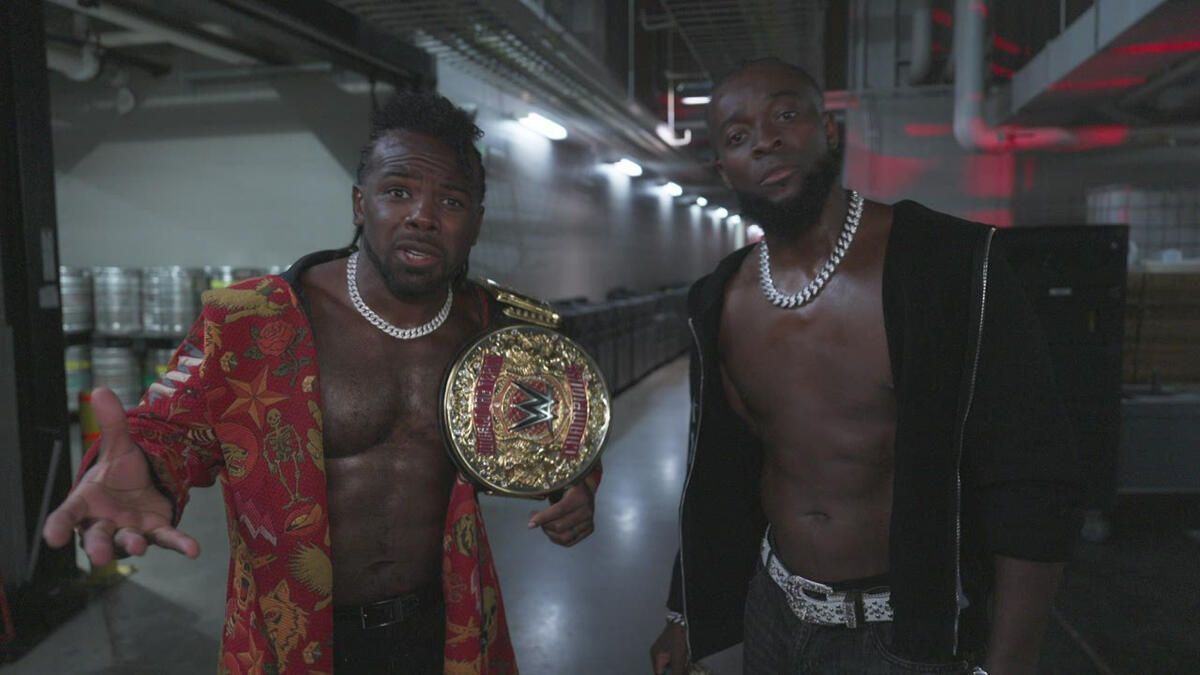 The New Day backstage on RAW (Picture Courtesy: WWE.com)