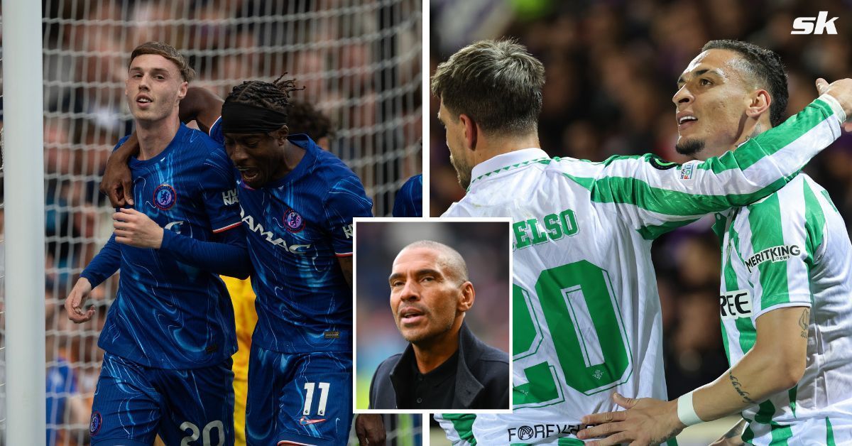 L to R: Chelsea players, Stan Collymore, and Real Betis players (All images sourced from Getty)