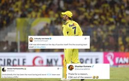 "Thala for a reason, out of the season" - Fans erupt as CSK become first team to be eliminated from IPL 2025 Playoffs with PBKS defeat