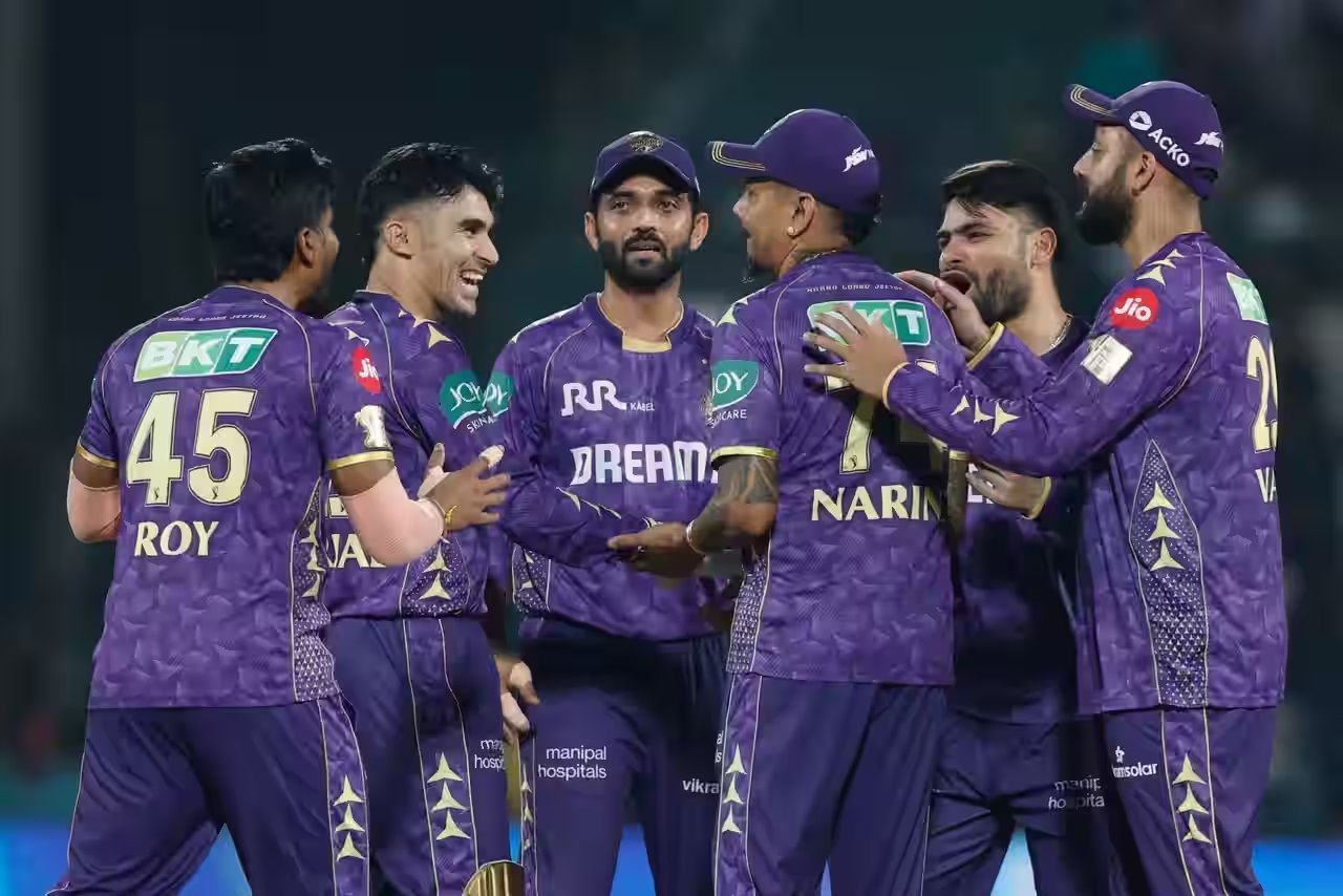 KKR have won five of their first 12 games in IPL 2025. [P/C: iplt20.com]