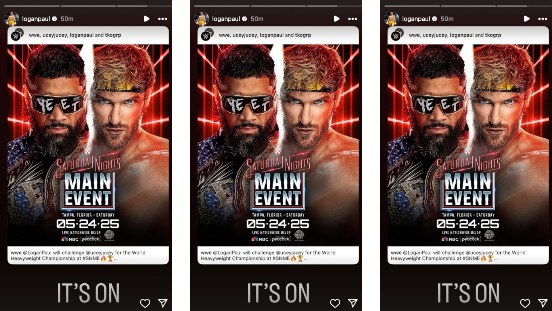 Paul sent a message ahead of his title match later this month. [Image credit: Logan Paul&#039;s Instagram story]