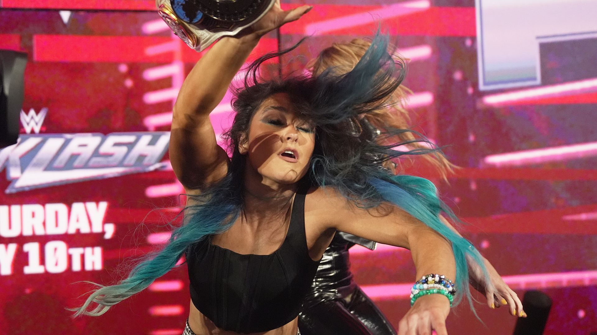 Lyra Valkyria attacked by Becky Lynch on WWE RAW