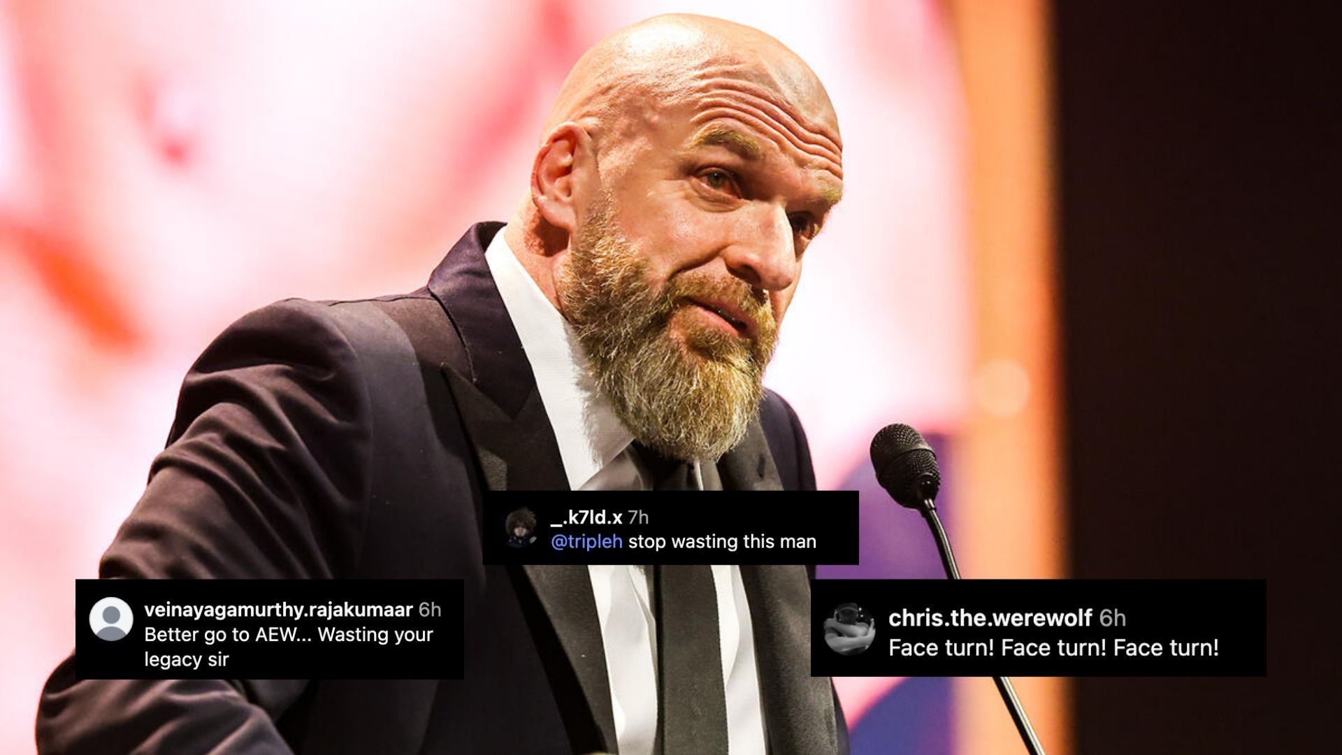 Triple H and WWE team has received heated message from the fans. [Image credit - WWE.com &amp; the star