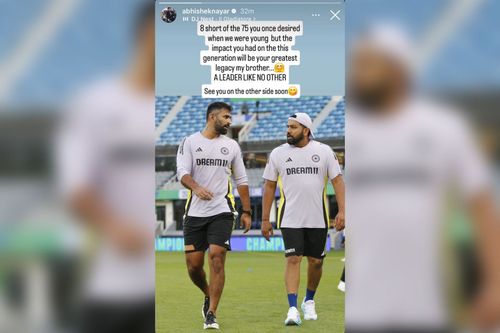 Abhishek Nayar honors Rohit Sharma with a heartfelt tribute (Image via Instagram-@abhisheknayar)