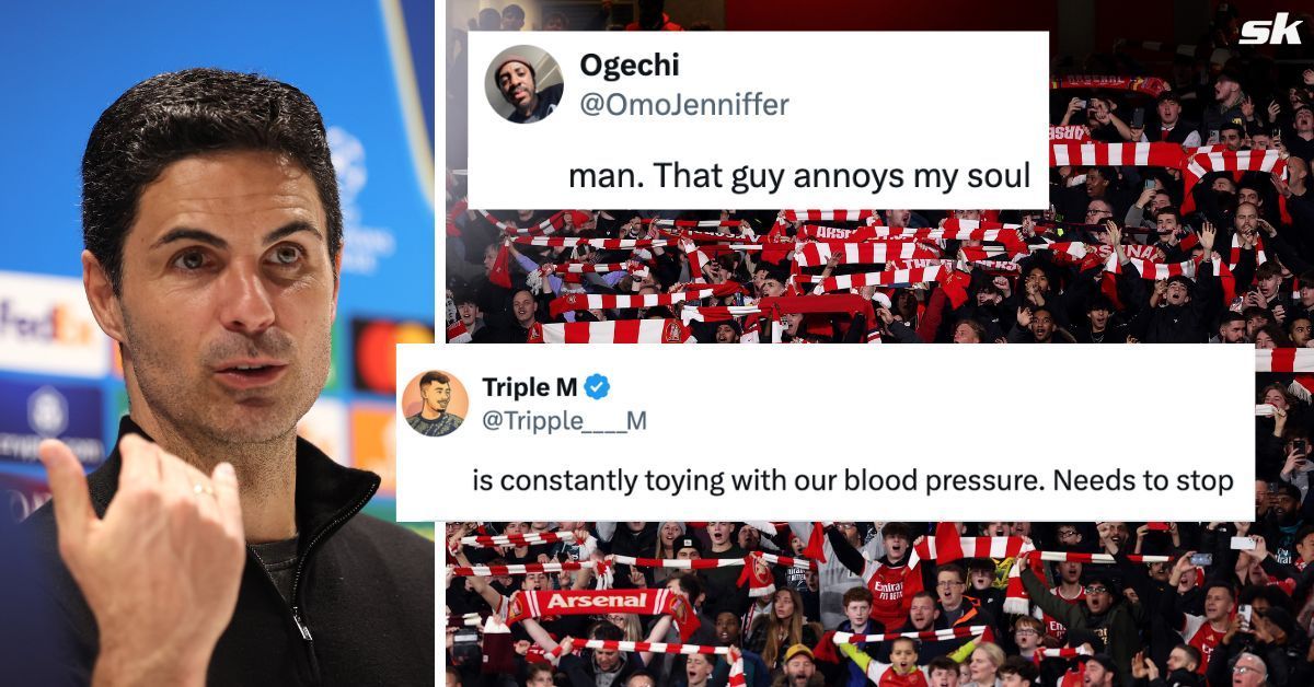 Arsenal fans were left frustrated after goalkeeper David Raya
